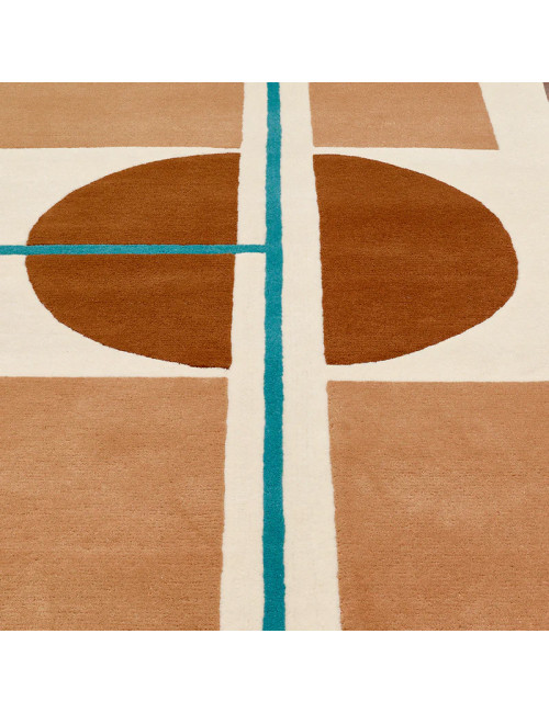 Tapis Colagem Beige Toulemonde Bochart - 2 dimensions