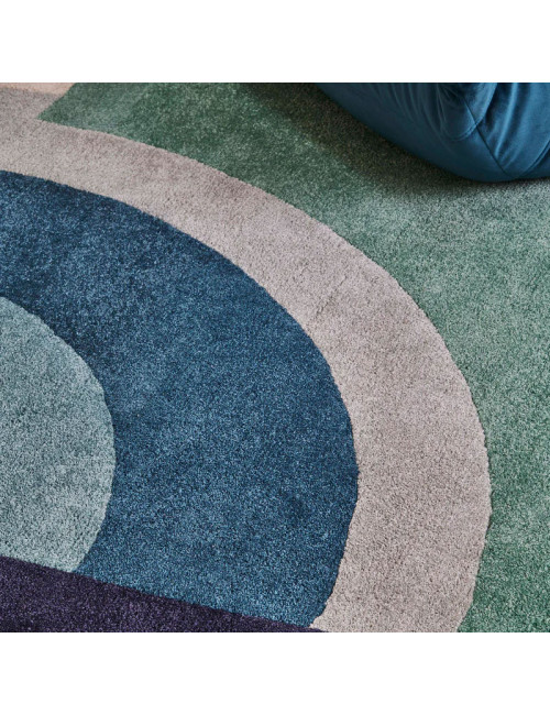 Tapis Josep Céladon Toulemonde Bochart - 2 dimensions