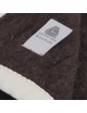 Plaid Midipy chocolat 100% Laine vierge