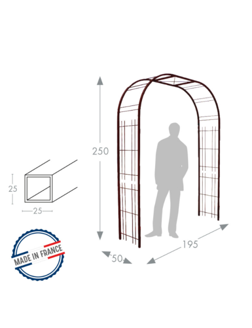 Arche de jardin Louis Moulin long treillage