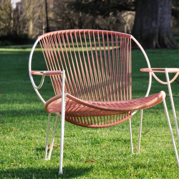 Fauteuil de jardin Oniriqua Boqa - 28 coloris structure noire ou blanche