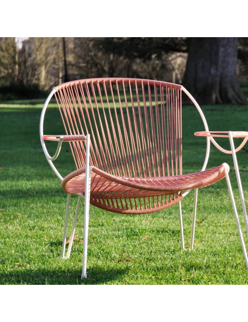 Fauteuil de jardin Oniriqua Boqa - 28 coloris structure noire ou blanche