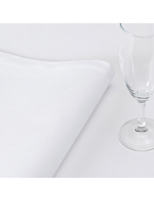 4 serviettes de table Offre White coton Le Jacquard Français - 4 motifs