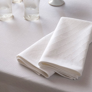 4 serviettes de table Club coton lin Le Jacquard Français x Wilmotte - 7 coloris