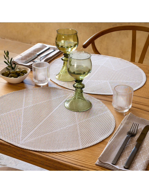 4 serviettes de table Club coton lin Le Jacquard Français x Wilmotte - 7 coloris
