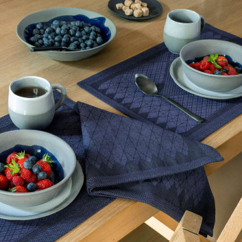 4 sets de table Club coton lin Le Jacquard Français x Wilmotte - 7 coloris - rectangulaires