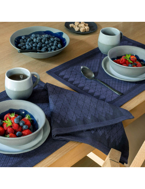 4 sets de table Club coton lin Le Jacquard Français x Wilmotte - 7 coloris - rectangulaires