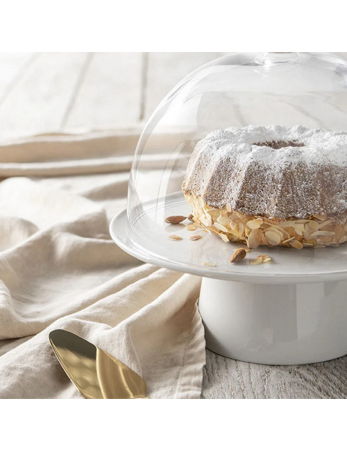Coffret présentoir à gâteaux 25cm Modulo Blanc Degrenne