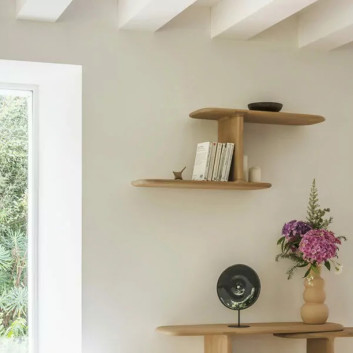 Etagère Téhème Duo Drugeot Manufacture chêne massif - 2 teintes