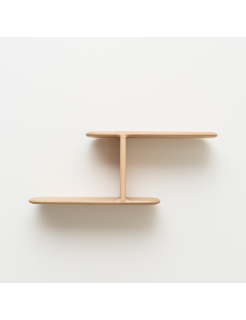 Etagère Téhème Duo Drugeot Manufacture chêne massif - 2 teintes