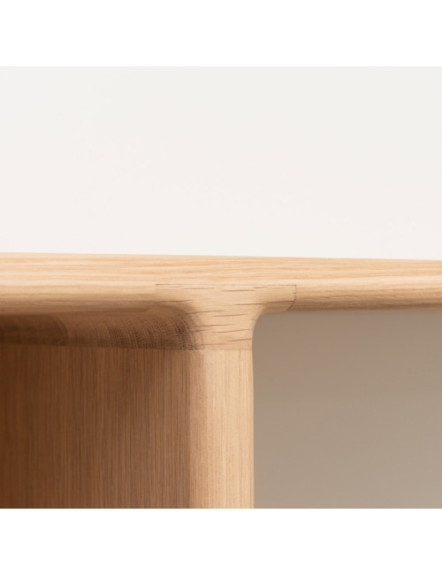 Etagère Téhème Duo Drugeot Manufacture chêne massif - 2 teintes