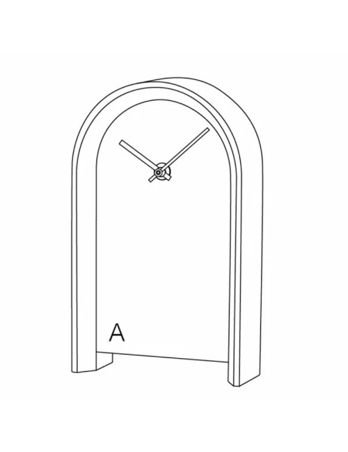 Horloge Arc Drugeot Manufacture chêne massif - 14 coloris