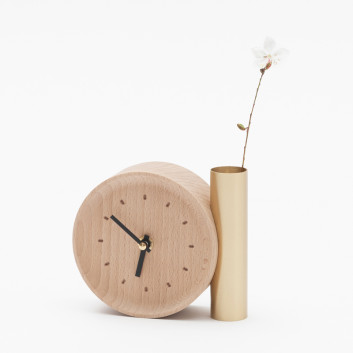 Horloge Tik Tok Drugeot Manufacture hêtre massif - 2 teintes