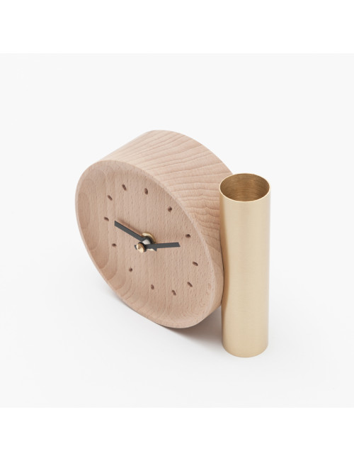 Horloge Tik Tok Drugeot Manufacture hêtre massif - 2 teintes