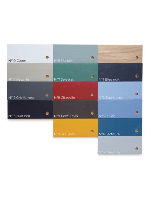Table à manger extensible Parati Drugeot Manufacture chêne massif - 2 tailles 14 coloris 2 finitions