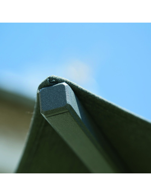 Parasol droit MÉDICIS 2x2m DORADO structure anthracite - 8 coloris