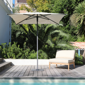 Parasol droit MÉDICIS 2x2m DORADO structure anthracite - 8 coloris