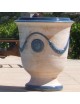 Vase Anduze cérusé bleu Terre Figuière - 4 tailles