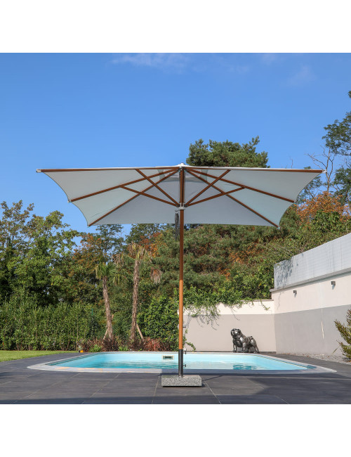 Parasol MÉDICIS carré grand format 3x3m SOLARIUS