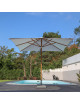 Parasol MÉDICIS carré grand format 3x3m SOLARIUS