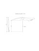 Parasol MÉDICIS carré grand format 3x3m SOLARIUS