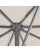 Parasol MÉDICIS carré très grand format 5x5m HORUS
