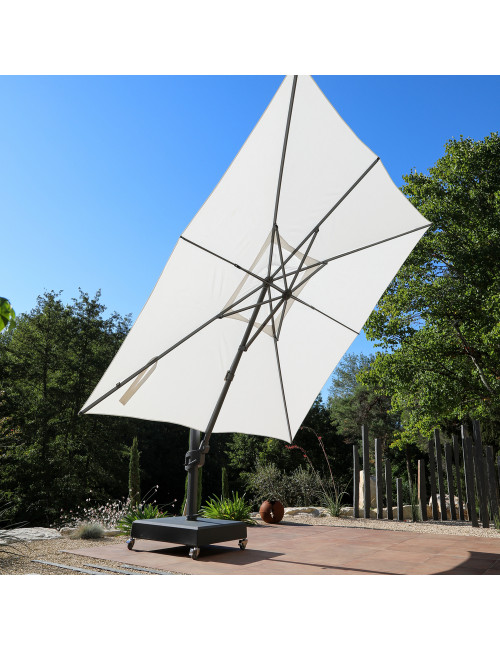 Parasol MÉDICIS déporté XXL 3,5x5m VEGA - 3 coloris