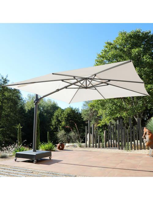 Parasol MÉDICIS déporté XXL 3,5x5m VEGA - 3 coloris