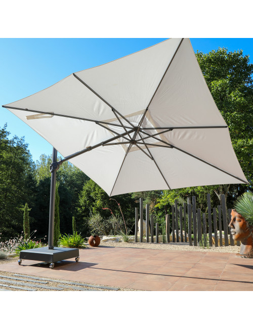 Parasol MÉDICIS déporté XXL 3,5x5m VEGA - 3 coloris