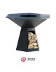Brasero Plancha HEXAGONE Grand Banquet 150cm finition Epoxy