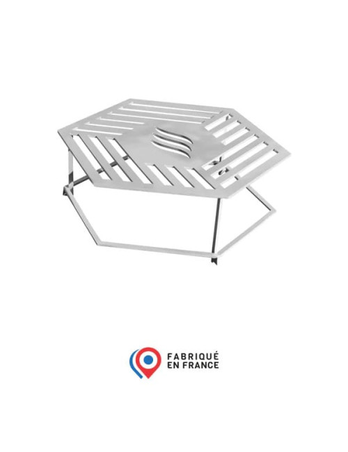 Grille HEXAGONE pour brasero plancha Agape 85cm