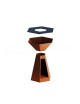 Brasero plancha HEXAGONE Agape 85cm finition corten