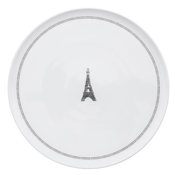Plat rond à tarte Tour DEGRENNE en porcelaine 32cm