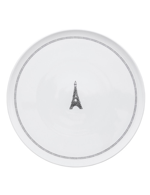 Plat rond à tarte Tour DEGRENNE en porcelaine 32cm