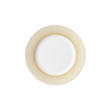 6 assiettes DEGRENNE Graphique Classique doré - 7 tailles