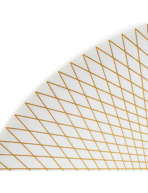 6 assiettes DEGRENNE Graphique Classique doré - 7 tailles