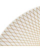 6 assiettes DEGRENNE Graphique Classique doré - 7 tailles