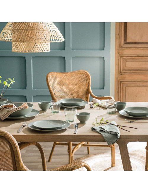6 assiettes DEGRENNE Modulo nature Jade - 5 tailles