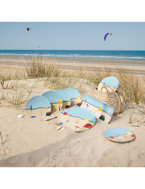 Plats DEGRENNE Destination mer en porcelaine - 3 tailles