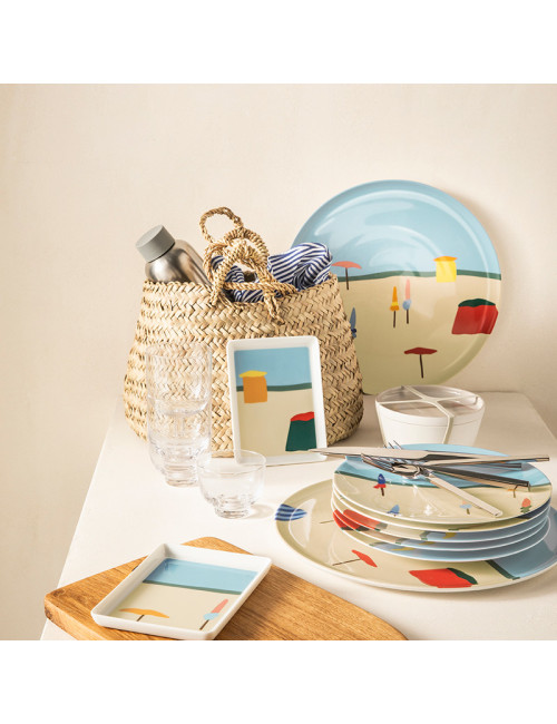 Plats DEGRENNE Destination mer en porcelaine - 3 tailles