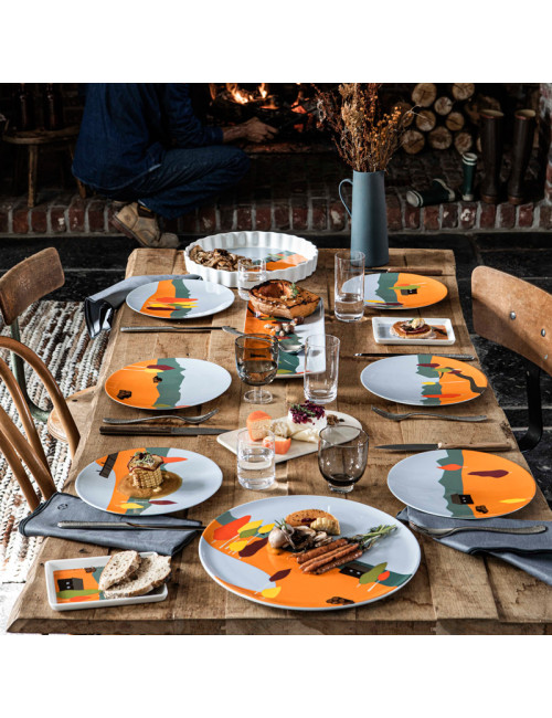 Plats DEGRENNE Destination forêt en porcelaine - 3 tailles