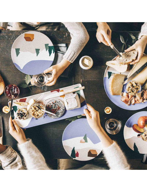 Plats DEGRENNE Destination montagne en porcelaine - 2 tailles