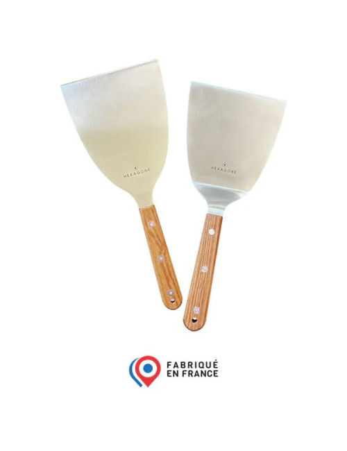 Set de 2 spatules HEXAGONE pour brasero plancha