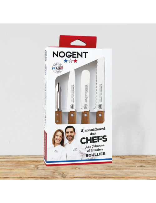 Coffret 4 pièces couteaux NOGENT - 3 modèles