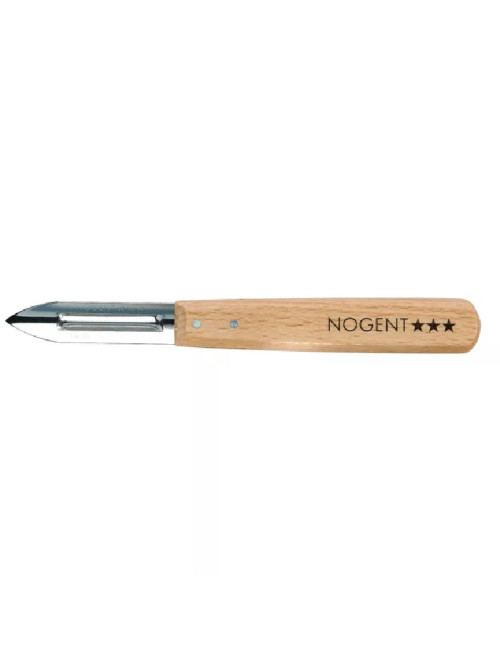 Eplucheur double tranchant NOGENT manche bois - 4 finitions