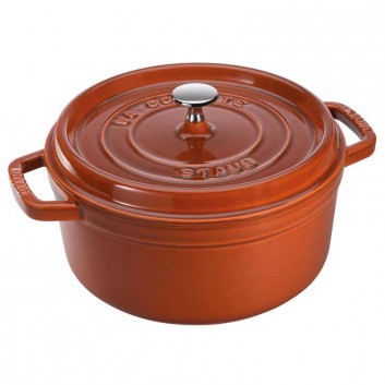 Cocotte Staub en fonte 24cm - Cannelle
