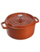 Cocotte Staub en fonte 24cm - Cannelle