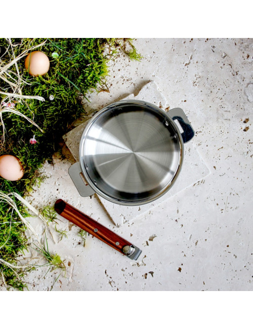 Casserole graduée inox Casteline Cristel amovible - 4 tailles