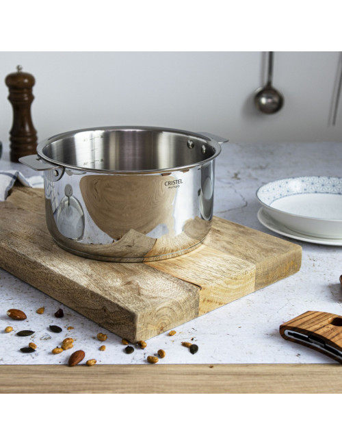 Casserole graduée inox Casteline Cristel amovible - 4 tailles
