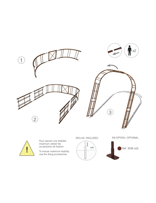 Arche de jardin Louis Moulin long treillage